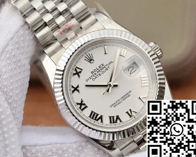 M126234-0025 White Dial Rolex Factory Datejust GM 0204